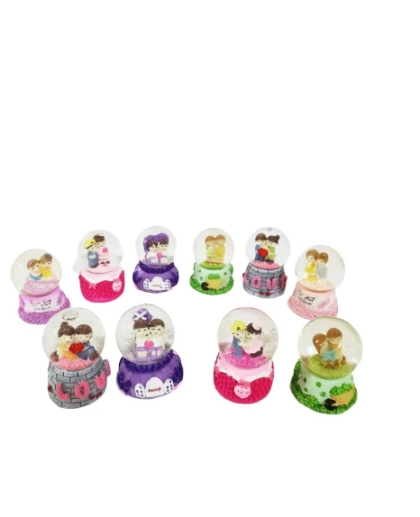 pilelistore Dekoratif Mini Boy Sevgililer Kar Küresi - 2
