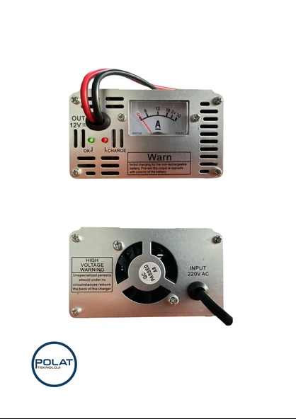 P-Tech Tam Otomatik Kesicili 12Volt 10Amper Akıllı Hızlı Akü Şarj Cihazı - 5