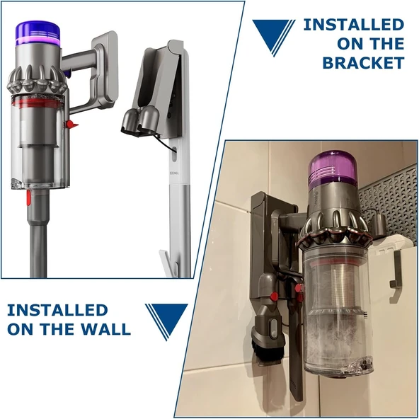Dyson V11 ve V15 için şarj istasyonu, duvar askısı, Dyson ile uyumlu - Resim 4