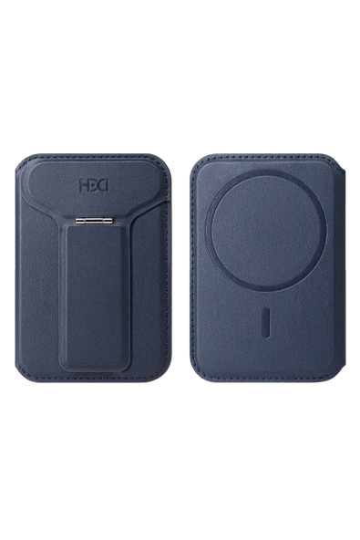 HS-021 Stant Özellikli Magsafe Kartlık - Lacivert - 1