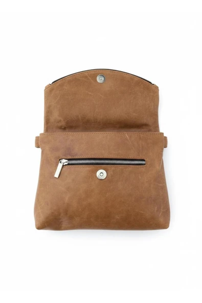 Atolye Luxora Hakiki Deri Katlanabilir Kadın Omuz Çantası - 3