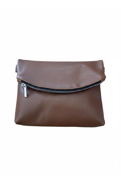 Atolye Luxora Hakiki Deri Katlanabilir Kadın Omuz Çantası