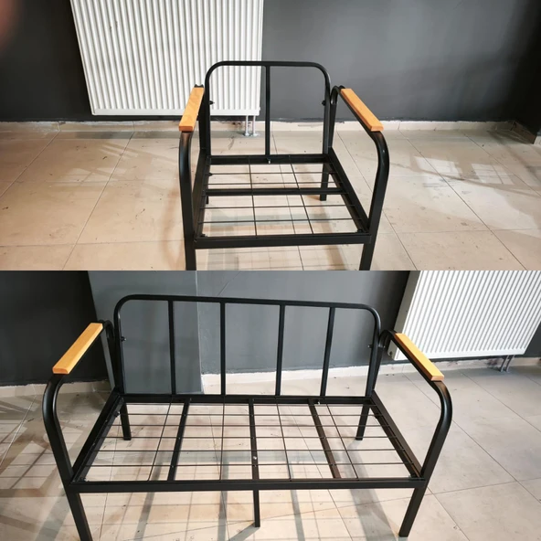 Serdemdizayn SERDEM-(ECO)-2-1-1- METAL BAHÇE BALKON TAKIMI MOBİLYA GRUBU(KREM) - 3