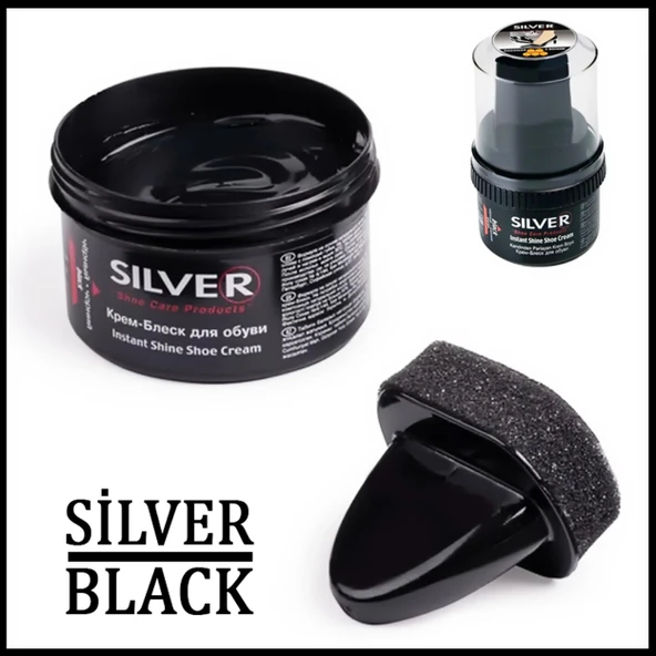 Silver Krem Ayakkabı Boyası Siyah 60 Ml - 1
