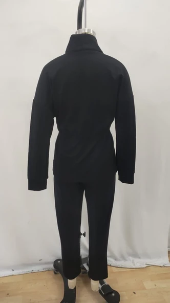 Lucky Life Kadın Uzun Kollu Balıkçı Yaka Belden Lastikli Modal Bluz Ve Pantolon Ikili Takım - Resim 7