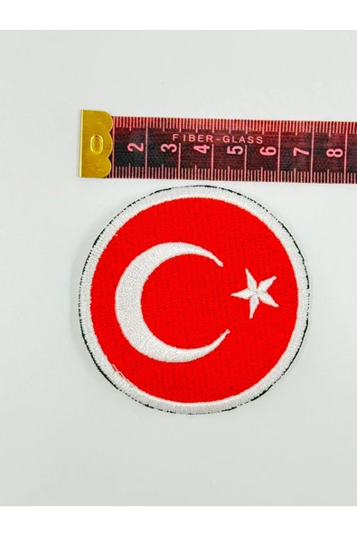 Atolye Luxora Türk Bayragi Desenli Yelek ve Ceket ,Sirt Patch, Yama