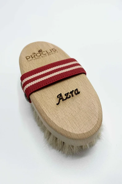 Proclis %100 Doğal At Kılı Selülit Fırçası, Doğal At Kılı Fırça Banyo Masaj Peeling 1 Adet İsim Yazdırılır - 3