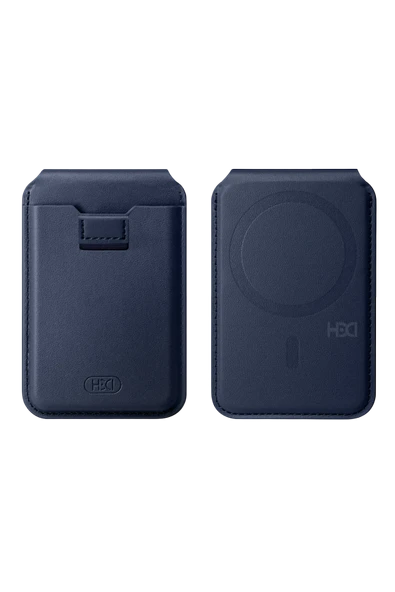 HS-020 Namib Stant Özellikli Magsafe Kartlık - Mavi - 1