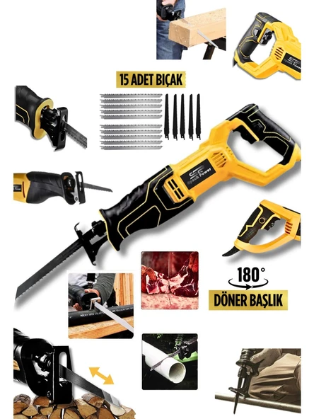 Devir Ayarlı 15 Bıçaklı Bakır Sargı Motor Tilki Kuyruğu Ahşap Metal Kemik Kesme Makinesi ürün görseli