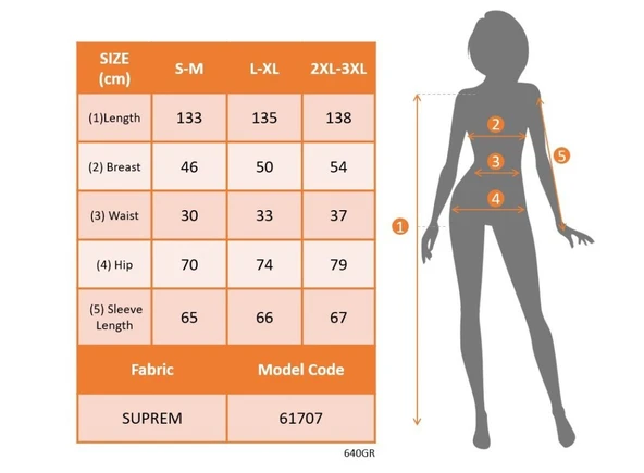 Lucky Life Kadın Uzun Kollu Kruvaze Yakalı Beli Kuşaklı Desenli Süprem Maxi Elbise - Resim 6