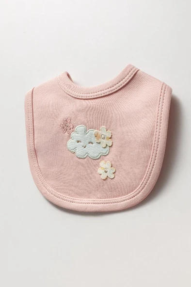 Bebitof %100 Pamuk Sevimli Ay ve Bulutlar Desenli Bebek 5 Parça Yenidoğan Hastane Çıkışı Zıbın Seti BBTF.PMB.2023 - 2