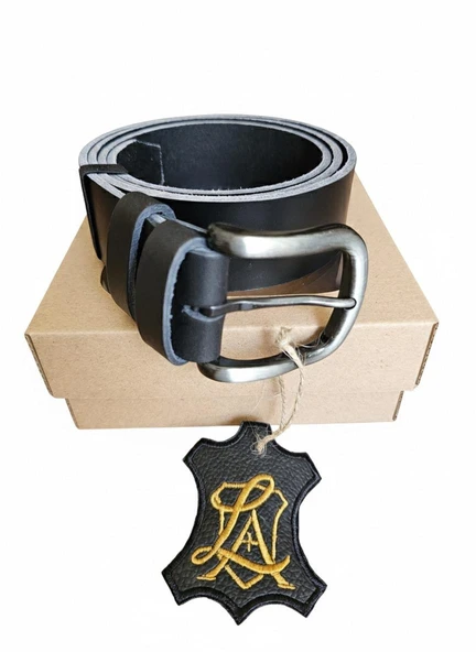 Atolye Luxora Hakiki Manda Derisi El işçiliği Yapımı Erkek Kemeri 4 cm - 5