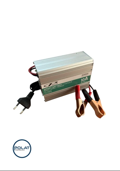 P-Tech Tam Otomatik Kesicili 12Volt 10Amper Akıllı Hızlı Akü Şarj Cihazı - 2