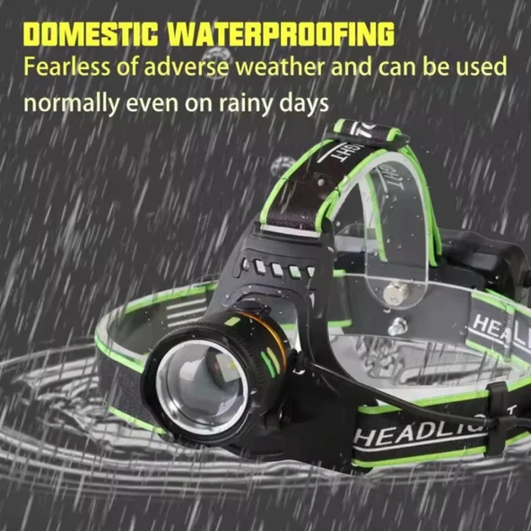 Yüksek Performanslı 30W Şarj Edilebilir LED Kafa Lambası - 2