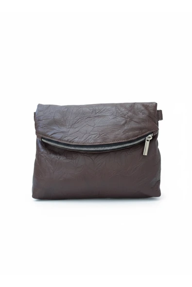 Atolye Luxora Hakiki Deri Katlanabilir Kadın Omuz Çantası