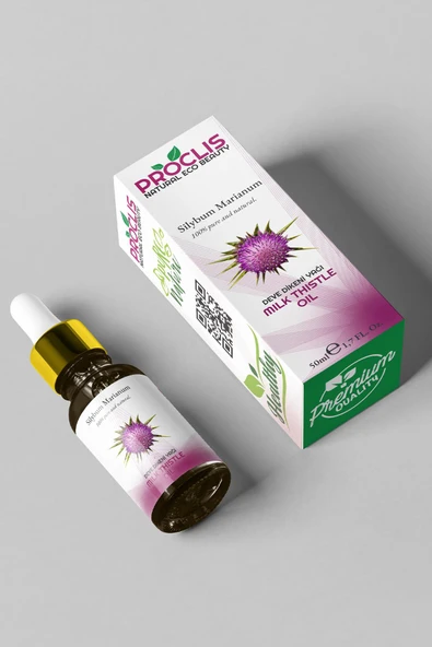 PROCLİS % 100 Doğal Soğuk Sıkım Sabit Deve Dikeni Yağı, Milk Thistle Oil, 50 ml - 2