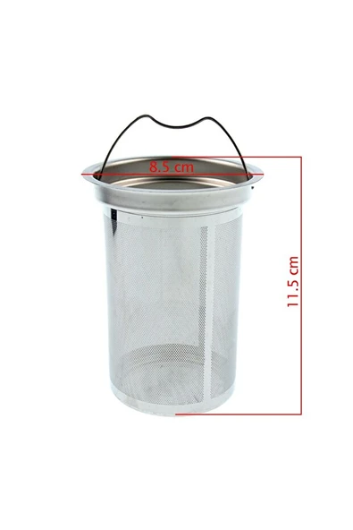 Metal Demlik Süzgeci Çay Makinesi 6.5 x 11.5 cm - 4