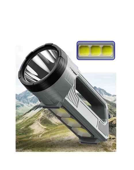 pilelistore Güçlü Şarjlı Fener Masa Lambası - 3