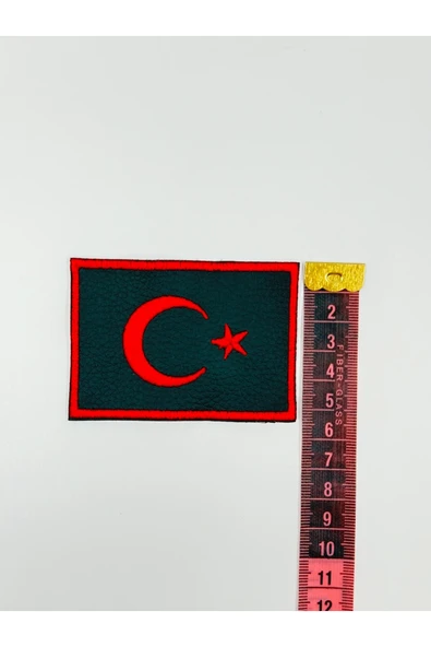 Atolye Luxora Türk Bayragı Desenli Yelek ve Ceket ,Sirt Patch, Yama - 3