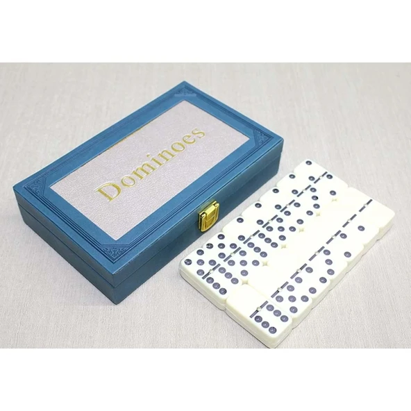 pilelistore Deri Kutulu Domino Oyunu