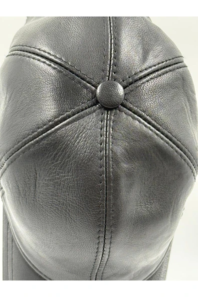 Atolye Luxora Hakiki Deri Şapka Golf Tarz - Resim 4