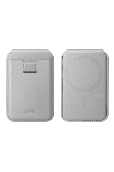 HS-020 Namib Stant Özellikli Magsafe Kartlık - Titan Gri - 8