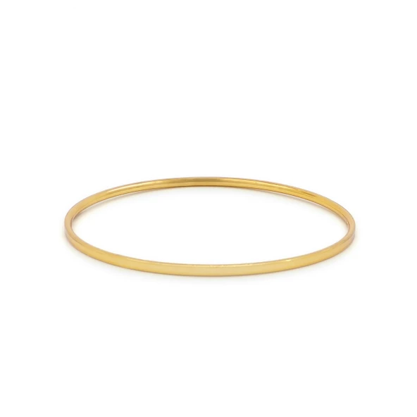 Altın Kaplama 2 mm İmitasyon Kibrit Çöpü Bilezik BLZ-3128 - Resim 2