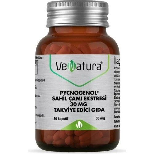 Venatura Pycnogenol Sahil Çamı Ekstresi 30 mg 30 Kapsül ürün görseli 1