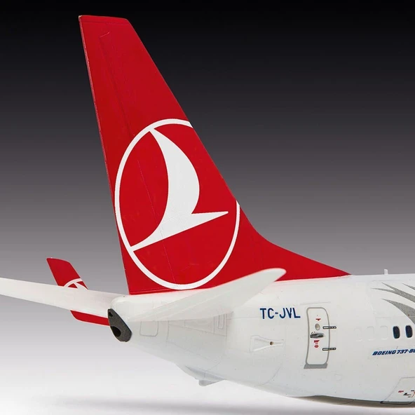 3772 Revell - Turkish Airlines Boeing 737-800 Maket Kiti - Resim 3