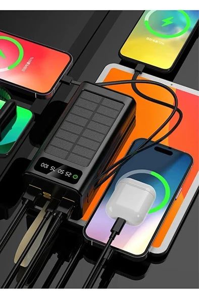 Solar 30.000 Mah 20W Güneş Enerjili Powerbank Usb Çıkışlı Mikro Tycp - 4