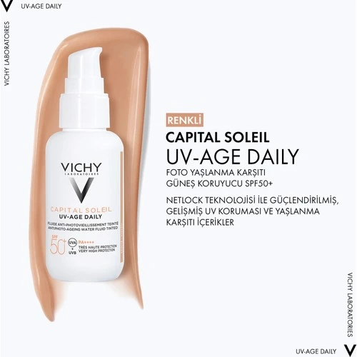 Vichy CS UV Age Daily Tunted SPF50 40 ml - Resim 2