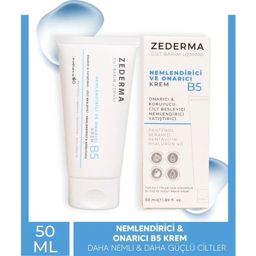 Zederma Nemlendirici Onarıcı ve Koruyucu B5 Cilt Bakım Kremi 50 ml ürün görseli