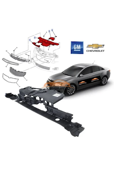 Chevrolet Cruze Panel Üst Bakaliti Orijinal Gm ürün görseli