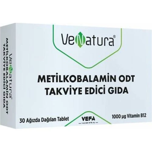 Venatura B12 Metilkobalamin 30 Tablet ürün görseli 1