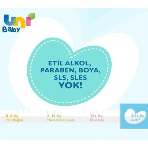 Uni Baby Islak Mendil Aktif Sensıtıve 3 X 52 Lı (24+ Ay) - Resim 3