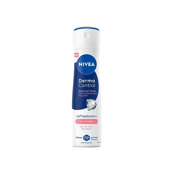 Nivea Derma Control Natural Tone 72h Terleme Karşıtı Deodorant 150 ml ürün görseli
