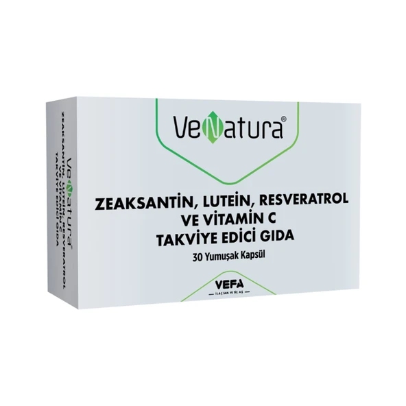 Venatura Zeastaksantin Lutein Resveratrol Vitamin C 30 Kapsül ürün görseli