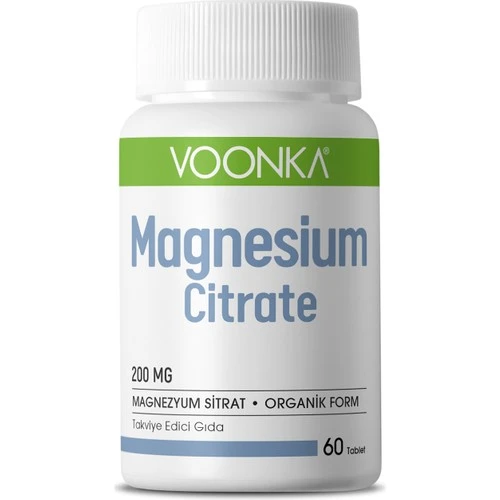 Voonka Magnesium Citrate 200 mg 60 Kapsül ürün görseli