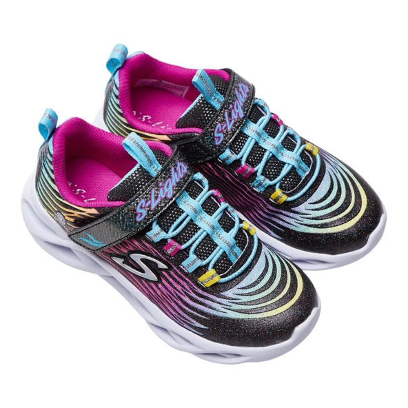 Twisty Brights - Mystical Bliss Büyük Kız Çocuk Siyah Işıklı Spor Ayakkabı 302321l Bkmt - Resim 6