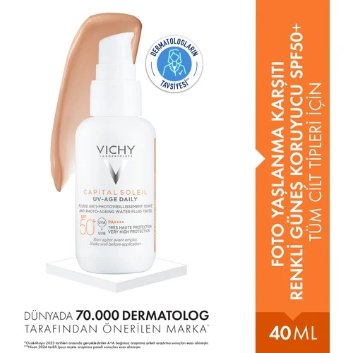 Vichy CS UV Age Daily Tunted SPF50 40 ml ürün görseli