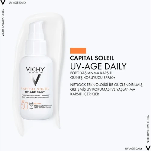 Vichy Capital Soleil UV Age Daily SPF50+ 40 ml - Resim 2
