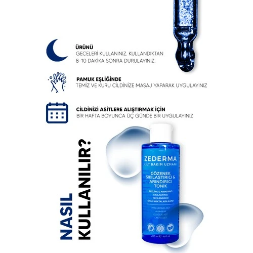 Zederma Gözenek Sıkılaştırıcı Ve Arındırıcı Tonik 200 ml - Resim 4