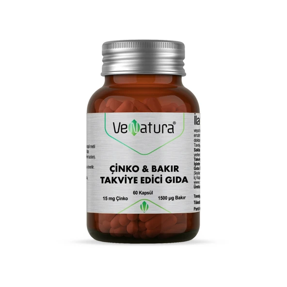 Venatura çinko  Bakır 60 Kapsül ürün görseli 1