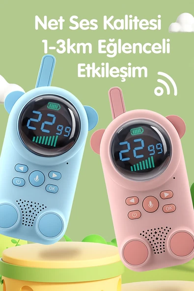 3Km Menzilli Walkie Talkie Çocuk Telsizi