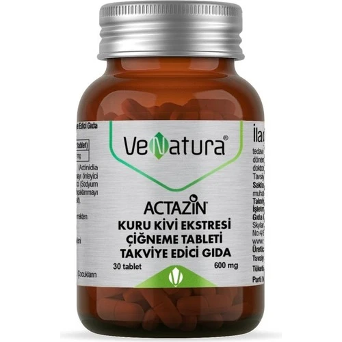 Venatura Actazin Kuru Kivi Ektresi 30 Çiğneme Tablet ürün görseli