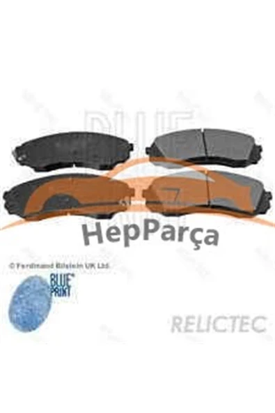 Chevrolet Cruze 2.0 Dizel Arka Fren Balatası Blue Print ürün görseli