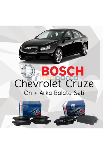 Chevrolet Cruze Bosch Ön Arka Fren Balata Seti ürün görseli