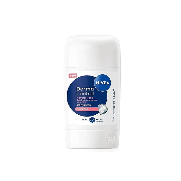 Nivea Derma Control Natural Tone 72h Terleme Karşıtı Stik 50 ml ürün görseli