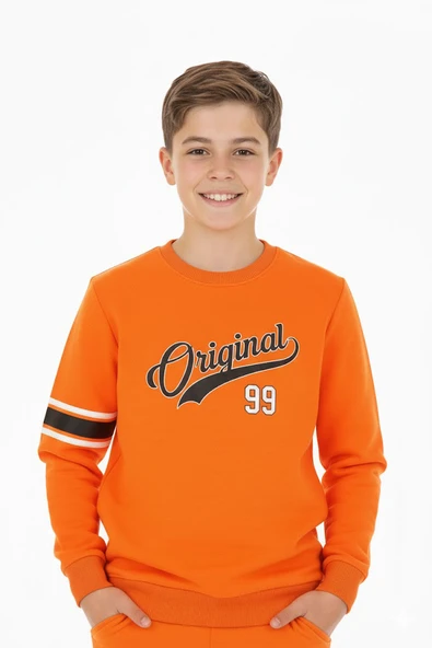 Erkek Çocuk SweatShirt 2 İplik Şardonlu ürün görseli 1