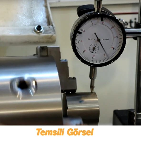 Mekanik Analog İbreli KULAKSIZ Komparatör Saati 0.1 mm-10 mm Mekanik Kadranlı Çevrimli Ölçüm Ayaksız - Resim 3